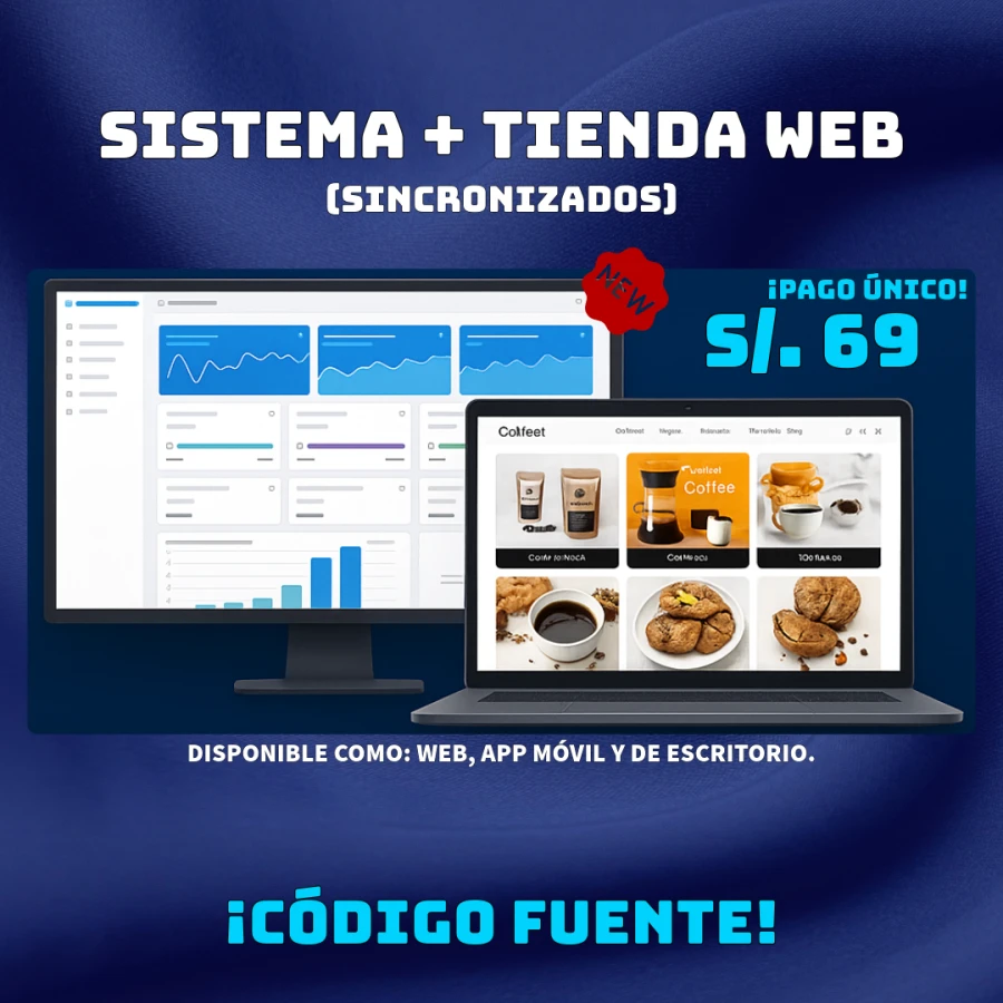 SISTEMA + TIENDA WEB 🔵